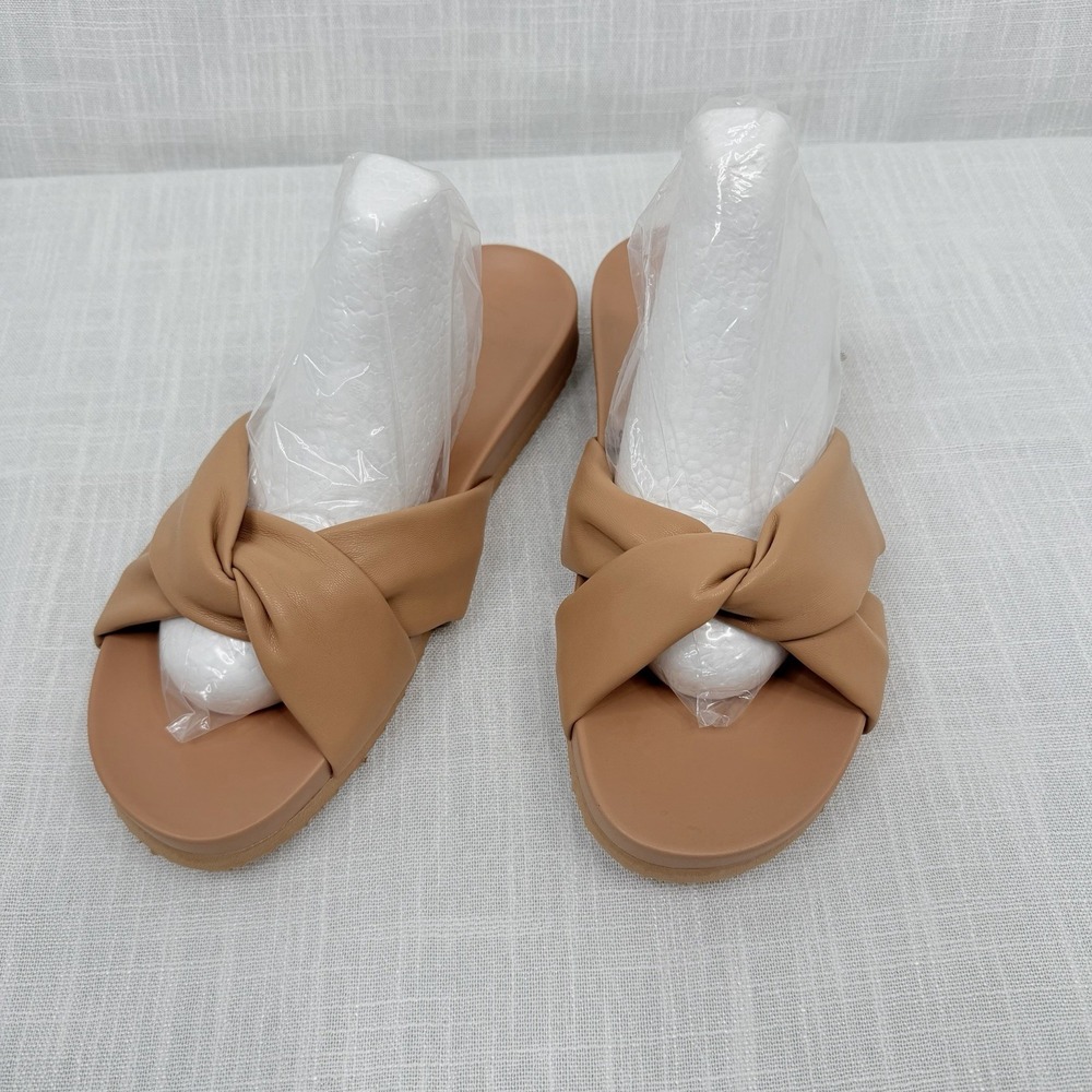 J. Crew Sandals Cross-Strap Pool Slide Sandals 9 Minimal  Comfort Shoes